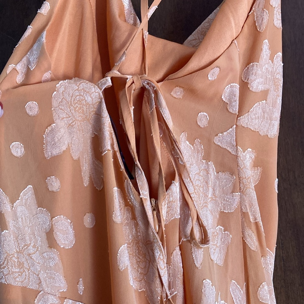 Orange floral size small dress in excellent condition - Picture 4 of 5